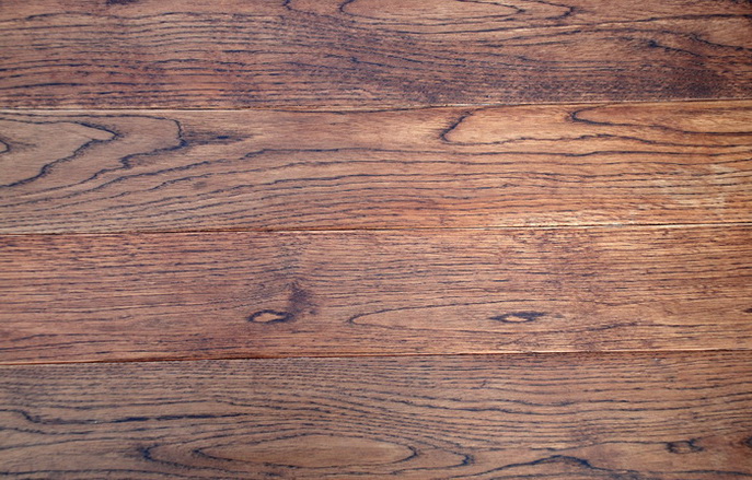Oak smoked flooring